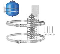 Support de montage pour réservoir d'expansion - Support de montage mural pour chauffe-eau - de rue en métal pour poteau de 13 pouces ou 33 cm de diamètre - Support d'azote propane