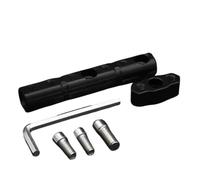 Support de montage pour rétroviseur de moto - Support de lumière en d'aluminium - Extension de base de rétroviseur pour scooter électrique - Pince de montagne robuste pour la conduite de la