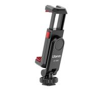 Support de montage pour téléphone vertical Ulanzi ST-06S Tripod avec Cold Shoe pour microphone, pince de téléphone compatible avec iPhone 12, support de Vlog pour smartphone. Taille UniqueABS