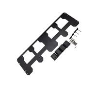 Support de montage professionnel pour planificateur d'outils en acier doux solide pour un rangement immédiat pour l'efficacité de l'atelier, ensemble de montage entre parenthèses