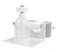 Support de montage rainuré en aluminium pour panneau solaire conçu pour les applications de caméra de sécurité et l'alignement extérieur de la lumière du soleil (blanc)