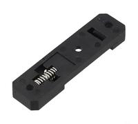 Support de montage sur rail DIN pour rails de guidage C45, clip adaptateur d'installation fixe en plastique PA66, boucle de rail DIN 35 mm pour équipement électrique industriel, noir ou noir