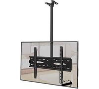 Support de Montage TV au Plafond pour écran LED de 32 à 72 Pouces avec Hauteur réglable, Inclinaison et Extension en Douceur, supporte jusqu'à 110 LB, Support de Table TV Multifonctionnel