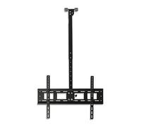 Support de Montage TV au Plafond réglable - Support TV pivotant inclinable à 360°, Compatible avec écran LED de 40 à 80 Pouces, Peut être Rabattu à 90°, supporte jusqu'à 45 kg