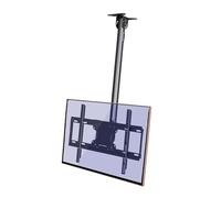 Support de Montage TV Plafond réglable pour téléviseurs et moniteurs de 32 à 65 Pouces - Pivotant et inclinable à Mouvement Complet, Support métallique réglable en Hauteur avec vis d'expansi