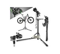 Support de montage vélo pliable robuste en acier avec pince pivotante 360° gris noir ajustable
