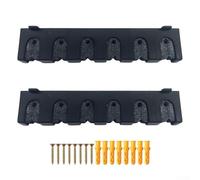 Support de montage vertical pour cannes à pêche pour ranger 6 bâtons en toute sécurité sur votre mur (coton perlé horizontal à 8 trous)