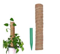 Support de Moss Pole - Ensemble de bâtonnets de totem en noix de coco réglables, piquets de jardin durables | Treillis de d'intérieur amovible avec poteaux en fibre naturelle pour