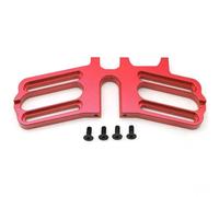 Support de Moteur Double en Alliage d'aluminium for ARR-MA 1/7, pièces de Mise à Niveau for Voiture RC Infraction, Limitless F1 et Felony(Rot)