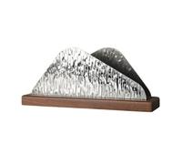 Support de mouchoirs de table avec motif craquelé glacé en acier inoxydable texturé support de rangement pour papier de cuisine tendance, accessoire esthétique pour cocktails
