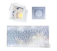 Support de moule en silicone sur le thème de Noël - Pratique pour la fabrication de bijoux - Base bonhomme de neige