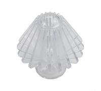 Support de moule pour filtre à café en polycarbonate transparent avec 20 nervures pour papier filtre origami, outil de pressage, maintien sûr, performance d'infusion améliorée, compact pour la maison