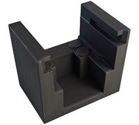 Support de moulin à café en plastique avec coussinet en silicone 71 mm pour Gemilai 9015A 9015C Noir Blanc 9,95 x 7 x 7 cm