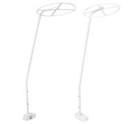 Support de moustiquaire pour lit de bébé, support de moustiquaire réglable blanc de 1,1 m / 3,6 pieds, pour lit de bébé
