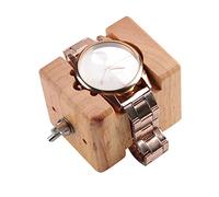 Support de Mouvement de Montre, Outil d'Horloger pour Réparation de Mouvement d'Horloge, Titulaire de Boîtier en Bois, Accessoire Professionnel en Bois
