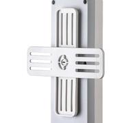 Support de multiprise rotatif à 360 ° - Angle réglable, support autocollant sous table, pas de perçage, prise de courant, protection contre les surtensions, support d'organisation de câbles, rallonge