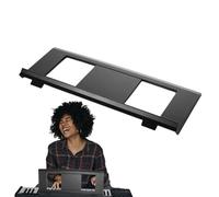 Support de musique pour clavier, cadre de support de partition réglable, accessoire portable et pliable, construction en métal robuste avec clips de page sécurisés, pratique aux instruments