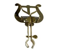 Support de musique professionnel en laiton pour instrument de musique portable en métal Fixation latérale sécurisée pour Orchestra Band Exercice Secure Shee Music Clamp