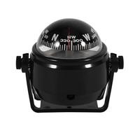 Support de Navigation du Support de Boussole, Boussole Voyager Portable, électronique pour la Caravane de Motomarines pour Voyager pour Bateau (Black)