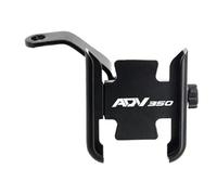 Support De Navigation pour Moto pour ADV350 2021-2024 Téléphone Portable GPS pour Guidon Rétroviseur GPS Navigation Titulaire(Noir 2)