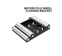 Support de Nettoyage de Roue de Pneu de Moto Support de Rampe de Nettoyage de Chaîne Universelle en Aluminium