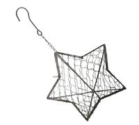 Support de nidification d'oiseaux - Panier de volière, paradis à plumes pour jardin extérieur, berceau ailé avec cadre en métal, fourniture de cour, cage de perchoir pour lieu de repos dans le jardin