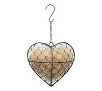 Support de nidification pour oiseaux, 20 cm, fait à la main, en fibre métallique, rechargeable, nichoir d'extérieur pour colibris, hiver, printemps