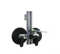 Support de niveau avec bras réglable en longueur et ventouse puissante pour une utilisation avec niveaux à bulles et outils numériques (C)