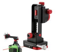 Support de niveau magnétique - Support de réglage fin gauche et droit, support rotatif à 360 degrés, support multi-fonctionnel, tige télescopique réglable | Support de levage en tube d'acier pour