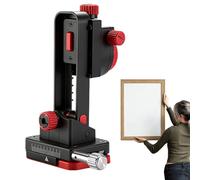 Support de nivellement magnétique - Barre télescopique de nivellement - Support mural rotatif à 360° avec réglage fin gauche et droite - Étagère magnétique pour règles, construction, coupe et