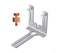 Support de nivellement réglable en acier inoxydable pivotant à 360° - Support de niveau précis pour montage mural et tuyau 118 x 87 mm (avec vis)