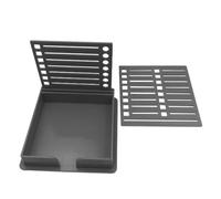 Support de notes adhésives pour bureau | Support polyvalent pour notes autocollantes pour enseignant | Enseignant avec modèle, fournitures scolaires à double insert autocollant pour bureau