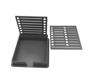 Support de notes adhésives pour bureau | Support polyvalent pour notes autocollantes pour enseignant | Enseignant avec modèle, fournitures scolaires à double insert autocollant pour bureau