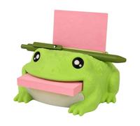 Support de notes grenouille mignon pour organiser votre bureau | Organiseur de bureau en forme de crapaud : peut contenir des notes, garder les stylos bien rangés et ajoute une touche