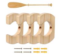 Support de pagaie de kayak anti-rayures et peu encombrant | Support en bois pour kayak, rame, garage, hangar, salon, chambre à coucher, balcon, extérieur