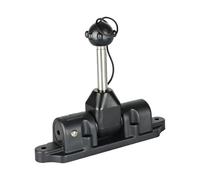 Support de pagaie pour kayak - d'aluminium antidérapant, support de rail rotatif, support de serrage réglable, rangement sécurisé de pagaie | Canoë, bateau gonflable, pêche, extérieur, rivière