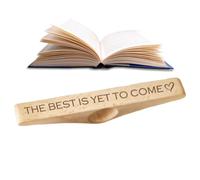 Support de page de livre - Accessoire de lecture en bois, clip mains libres pour livres et cahiers, garde les pages ouvertes facilement pour les vers de livres, étudiants, enseignants, enfants et