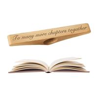 Support de page de livre - Accessoire de lecture en bois, clip mains libres pour livres et cahiers, garde les pages ouvertes facilement pour les vers de livres, étudiants, enseignants, enfants et