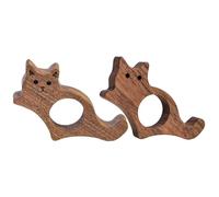 Support De Page De Livre De Pouce, Artisanat Raffiné, 7,5x4,5x1,2 Cm, Support De Page De Livre En Noyer, Marque-page En Forme De Chat, Large Application, Pour Les Amateurs De Lecture, Lecteur, De