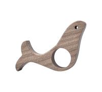 Support de page de livre - Marque-pages en bois motif oiseau, supports de pouce robustes fabriqués à la main, outil de distribution du poids équilibré, prise en main en grain naturel poli, accessoire