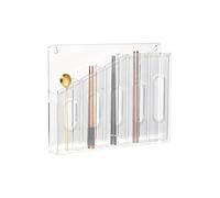 Support de paille d'armoire | Conteneur de porte de comptoir en acrylique - Distributeur de paille pour cuillère, baguettes, mélangeur, brosse, cuisine, placard, mur, réfrigérateur