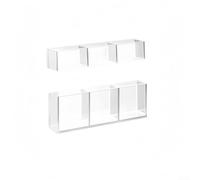Support de paille en acrylique, distributeur de paille mural réutilisable, support de rangement pour pailles pour armoire de cuisine, comptoir, bar, pub, café (3 compartiments)