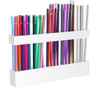 Support de paille pour porte d'armoire, 24,1 cm, organisateur de pailles réutilisable en acrylique, organiseur de pailles réglable en deux parties, petit récipient d'accessoires de cuisine pour portes