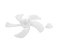 Support de pale de 30,5 cm avec cache-écrou, pièce de rechange à 5 feuilles pour ventilateurs de table et de support, compatible avec les ventilateurs de bureau (40,6 cm, blanc)