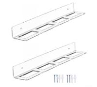 Support de palet de hockey en acrylique pour installation murale pour aider les joueurs de hockey sur glace et le personnel avec contrôle quotidien de l'inventaire des rondelles (2 pièces)