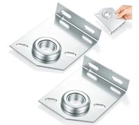 Support de Palier Central 1 Pouce pour Ressort de Porte de Garage | Acier Galvanisé Argenté, Fixation Renforcée, Remplacement Facile, Compatible Arbre de Torsion, pour Réparation