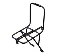 Support de panier avant pour une utilisation en vélo de montagne, construit avec des tiges en alliage d'aluminium et de plaque d'acier pour une résistance à la fatigue et un support de cadre stable