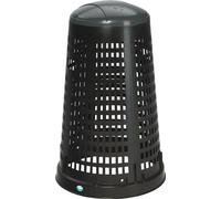 Support de panier D525xH880mmPP noir Couvercle gris pour sacs de 120l 21312