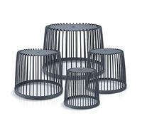 Support de panier de jardin - table d'appoint décorative clubo , dimensions (mm) 590x590x455, couleur anthracite