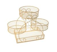 Support de panier métallique à étages pour comptoir de cuisine, salle à manger, garde-manger, garde-manger, support pour bols à fruits